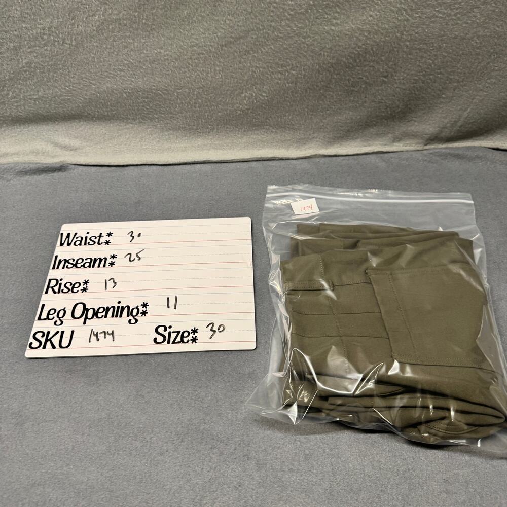 Maeve Colette Pants Womens 30 Olive Green Wide Leg Crop Anthropologie Ponte Knit - Picture 9 of 9